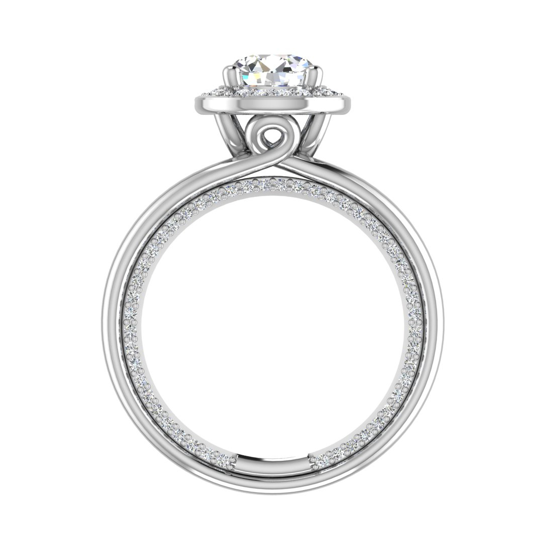 Korman Signature Miriam Halo Engagement Ring Setting